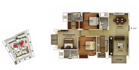 3BHK Apartments in Lucknow